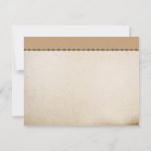 Vielen Dank nautische Seepferde Hochzeit Flachkart Dankeskarte (Rückseite)