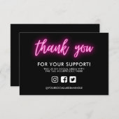 Vielen Dank, Neon Custom Media Insert (Vorne/Hinten)