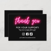 Vielen Dank, Neon Custom Media Insert (Vorne/Hinten)