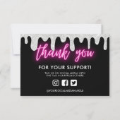 Vielen Dank Neon Glitzer Tropfen Benutzerdefiniert (Vorderseite)