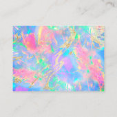 Vielen Dank Neon opal Visitenkarte (Rückseite)