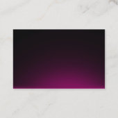 Vielen Dank neon rosa Visitenkarte (Rückseite)