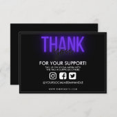 Vielen Dank Neon Sign Trendy Custom Media Insert (Vorne/Hinten)