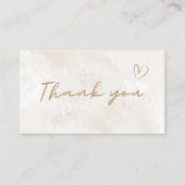Vielen Dank Neutral Pastel White Marmor Social Med Visitenkarte (Vorderseite)