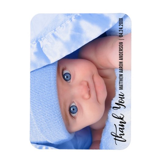 Vielen Dank, New Baby Modern Magnet (Vertikal)