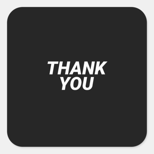 Vielen Dank, NHS Quadratischer Aufkleber (Vorderseite)