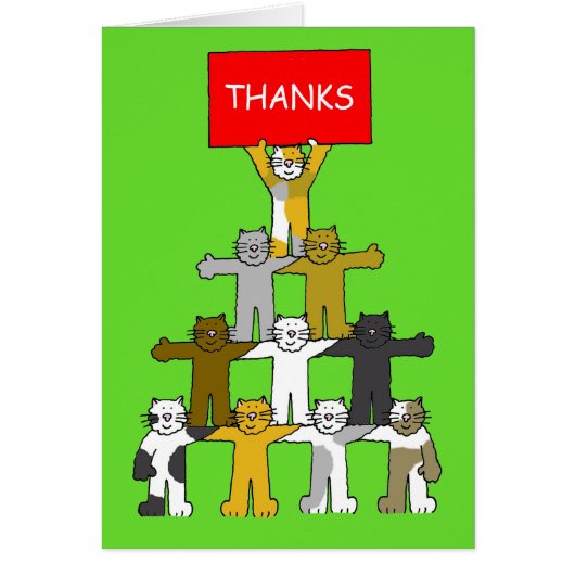 Vielen Dank, Niedlich Cartoon Cats (Vorne)