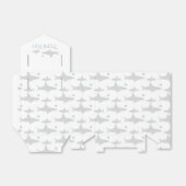 Vielen Dank Niedlich Sharks Baby Dusche Geschenkschachtel (Ungefaltet)