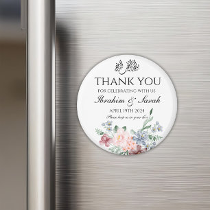 Vielen Dank nikah muslim Gastgeschenk Hochzeit Blu Magnet