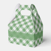 Vielen Dank noch einmal Green Gingham Karos Patter Geschenkschachtel (Rückseite)