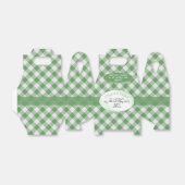 Vielen Dank noch einmal Green Gingham Karos Patter Geschenkschachtel (Ungefaltet)