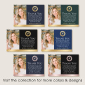 Vielen Dank Notary Public Foto Rose Gold Black Visitenkarte