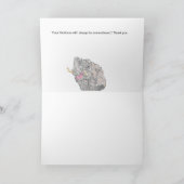 Vielen Dank Note Card / Elephant Dankeskarte (Innenseite)