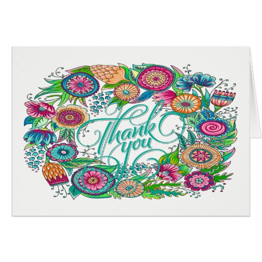 Vielen Dank Notecard (Vorderseite (Horizontal))
