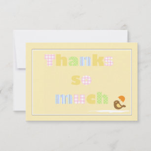 Vielen Dank Notecard Einladung