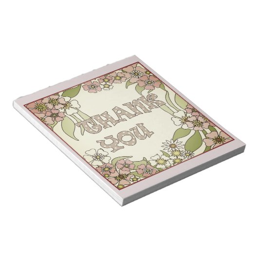 Vielen Dank Notizblock (angewinkelt)