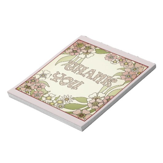 Vielen Dank Notizblock (Rotiert)