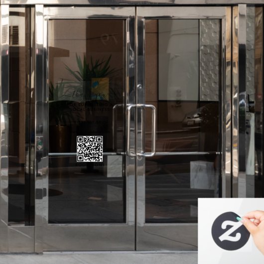 Vielen Dank nur für Ihren lokalen Geschäftsabschlu Fensteraufkleber (Büro Tür)