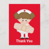 Vielen Dank, Nurse Cartoon Postcard Postkarte (Vorderseite)