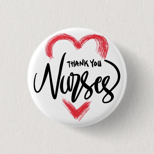 Vielen Dank Nurses Appreciation Schlüsselanhänger Button (Vorderseite)