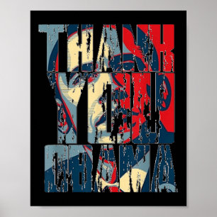 Vielen Dank Obama T Shirt - Vintag_1 Poster