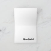 Vielen Dank oder leere Note Card Dankeskarte (Innenseite)