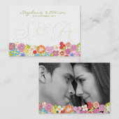 Vielen Dank oder Table Platzkarten Sommer Frühling (Vorne/Hinten)