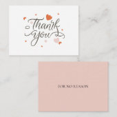 Vielen Dank ohne Grund Mitteilungskarte (Vorne/Hinten)