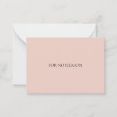 Vielen Dank ohne Grund Mitteilungskarte (Rückseite)