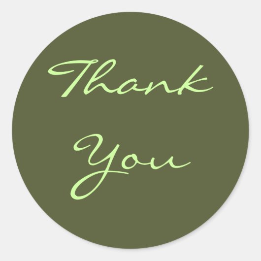 Vielen Dank, Olive Sticker (Vorderseite)