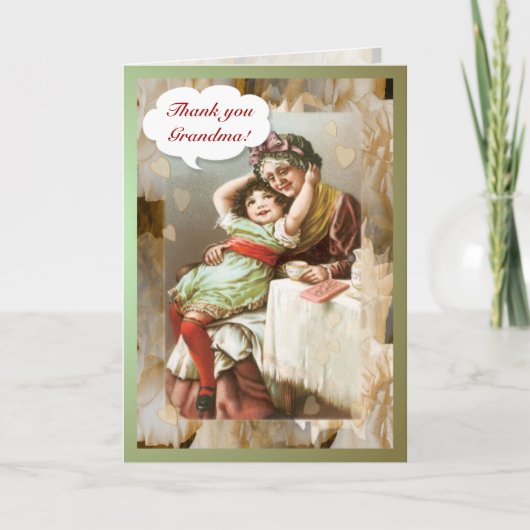 Vielen Dank, Oma ~ Card Dankeskarte (Vorderseite)