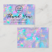 Vielen Dank, opal Hintergrund Visitenkarte (Vorne/Hinten)