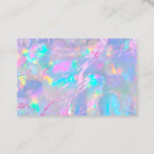 Vielen Dank opal Texture Visitenkarte (Rückseite)