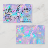 Vielen Dank opal Texture Visitenkarte (Vorne/Hinten)