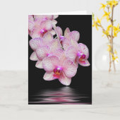 Vielen Dank Orchid Sympathy Card Karte (Gelbe Blume)