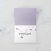 Vielen Dank Orchids und Blasen Dankeskarte (Innenseite)