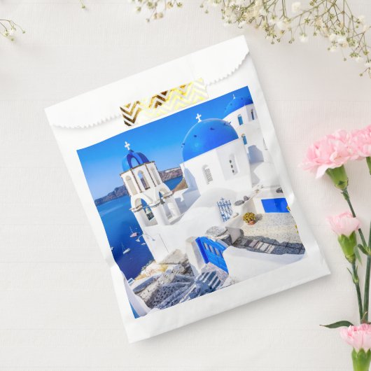 Vielen Dank Papiertüte Oia Santorini Geschenktütchen (Versiegelt)