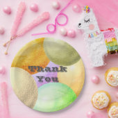 Vielen Dank Pastel Circles Party Wertschätzung Pappteller (Party)