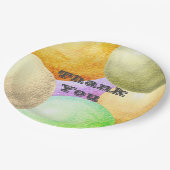 Vielen Dank Pastel Circles Party Wertschätzung Pappteller (Schrägansicht)