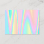 Vielen Dank Pastellfarben Visitenkarte (Rückseite)