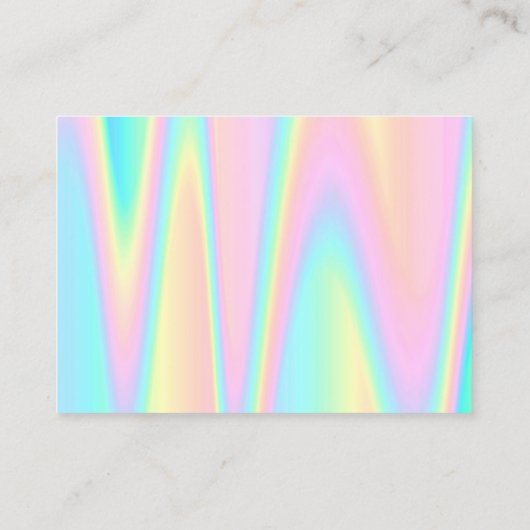 Vielen Dank Pastellfarben Visitenkarte (Rückseite)