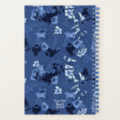 Vielen Dank Pattern Blue Notizblock (Rückseite)