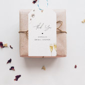 Vielen Dank Pearls Prosecco Champagne Brautparty Geschenkanhänger