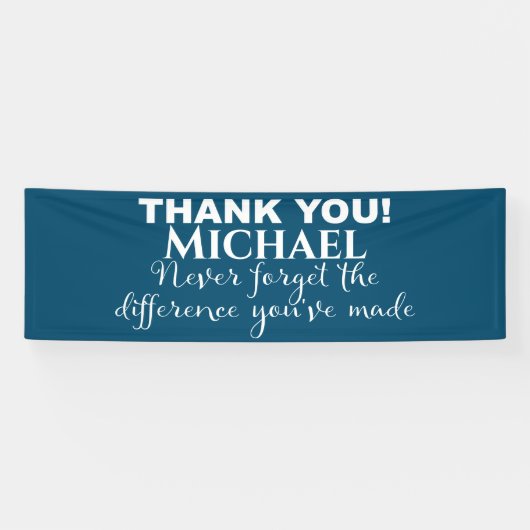 Vielen Dank Personalisiert Banner (Horizontal)