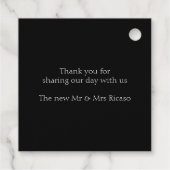 Vielen Dank Personalisiert ZigZag Zickzack Muster Geschenkanhänger (Rückseite)