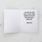 Vielen Dank Pet Sitter Blue Mosaik Tile Paw Print Dankeskarte (Innenseite)