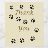 Vielen Dank Pet Sitter Dog Walker Wertschätzung Weinetikett (Einzelnes Label)