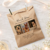 Vielen Dank Pet Theme 3 Foto Paw Print Geschenktütchen (Ausgeschnitten)