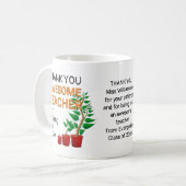 Vielen Dank Phantastisch Teacher Kaffeetasse (Vorderseite Links)