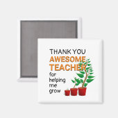 Vielen Dank Phantastisch Teacher Magnet (Vorderseite/Rückseite)